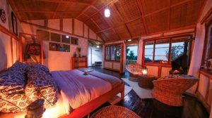 A room at Nkuringo Gorilla Safari Lodge a luxury Safari lodge