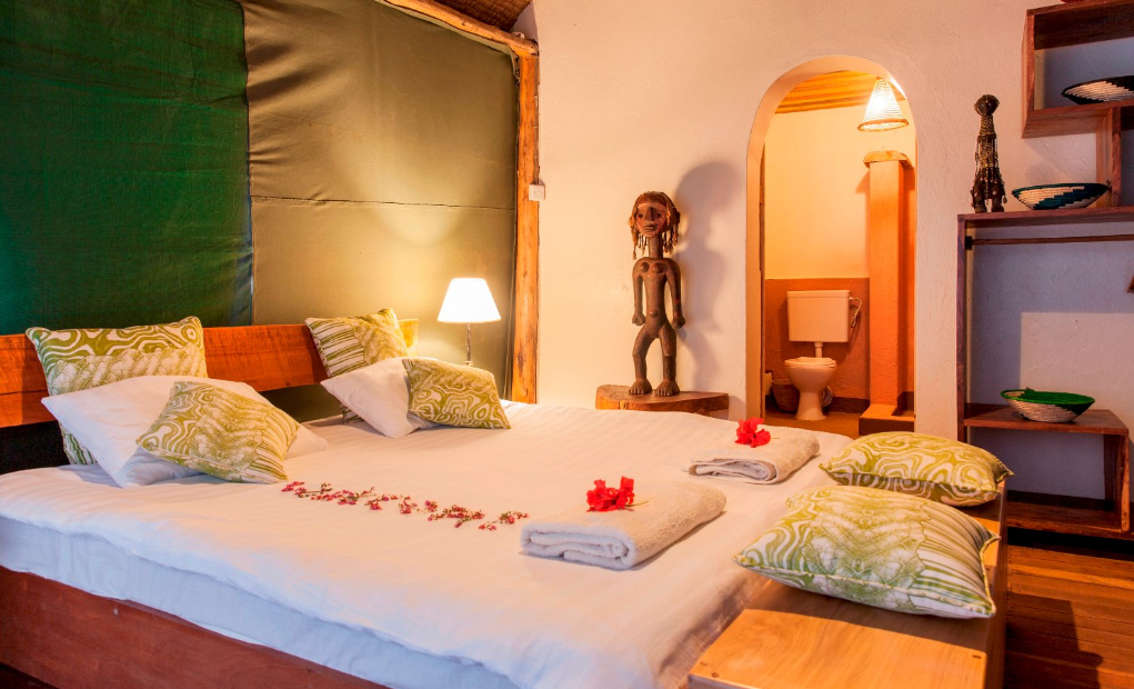 A single room at Mutanda Lake Resort